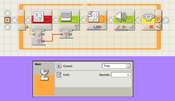 Ejemplos del Icono Ciclo de LEGO Mindstorm NXT